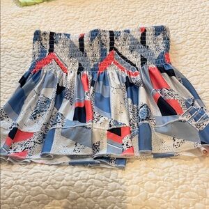 Lucky in Love Geometric Blue and Pink Skirts for Women pickleball